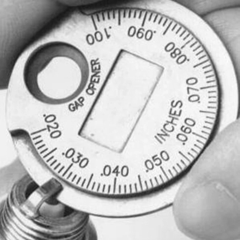 1PC Hot Measurement Coin-Type 0.6-2.4mm Range Spark Plug Gage Spark Plug Gap Gauge Tool
1PC Hot Measurement Coin-Type 0.6-2.4mm Range Spark Plug Gage Spark Plug Gap Gauge Tool