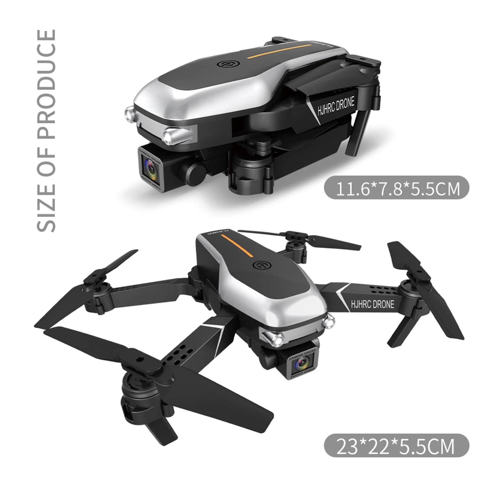 RC Drone HJ95 Folding UAV FPV Four-axis UAV Wifi Real Time Transmission 4K/1080P/720P Hd Aerial Photography Aircraft Drone
RC Drone HJ95 Folding UAV FPV Four-axis UAV Wifi Real Time Transmission 4K/1080P/720P Hd Aerial Photography Aircraft Drone