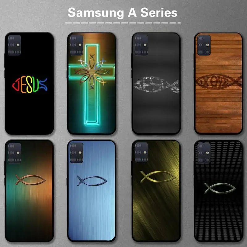 Christian JESUS fish Phone Case For Samsung A20s A30S A31 A40 A50S A51 A70 A71 A80 5G A32 A02 Fundas Coque
Christian JESUS fish Phone Case For Samsung A20s A30S A31 A40 A50S A51 A70 A71 A80 5G A32 A02 Fundas Coque