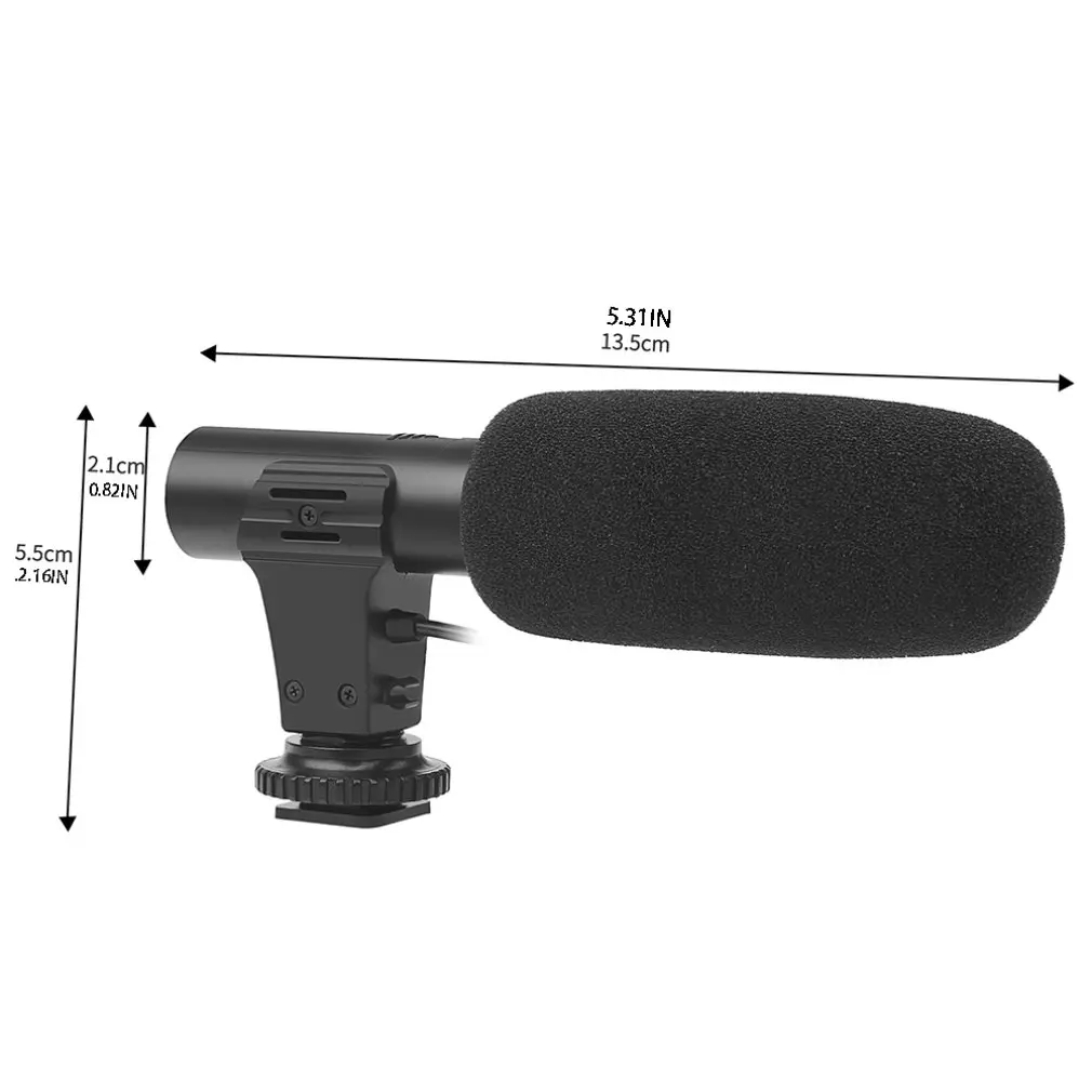 MIC-05 3.5mm Microphone SLR Camera DV Stereo Microphone For VLOG Camera Interview News Recording Microphone
MIC-05 3.5mm Microphone SLR Camera DV Stereo Microphone For VLOG Camera Interview News Recording Microphone