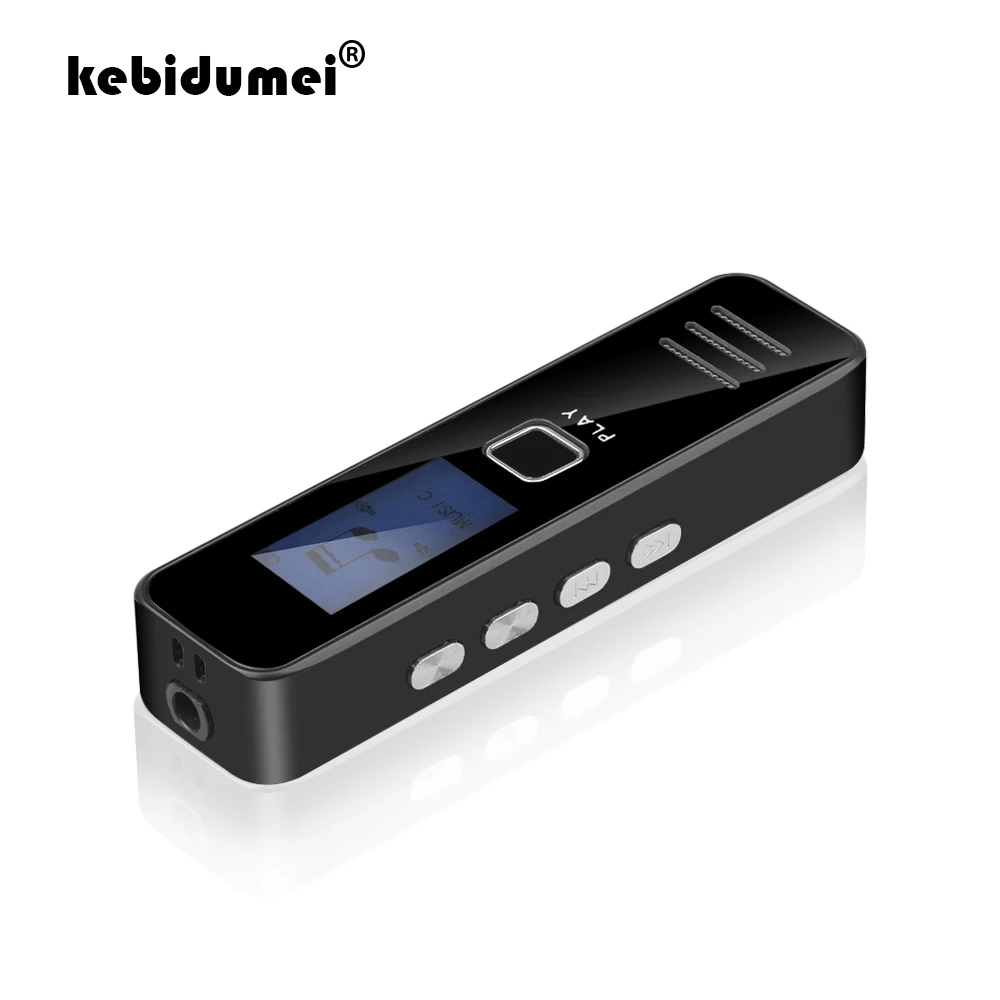 Цифровой диктофон kebidumei с функцией записи голоса 20 часов mp3-плеер