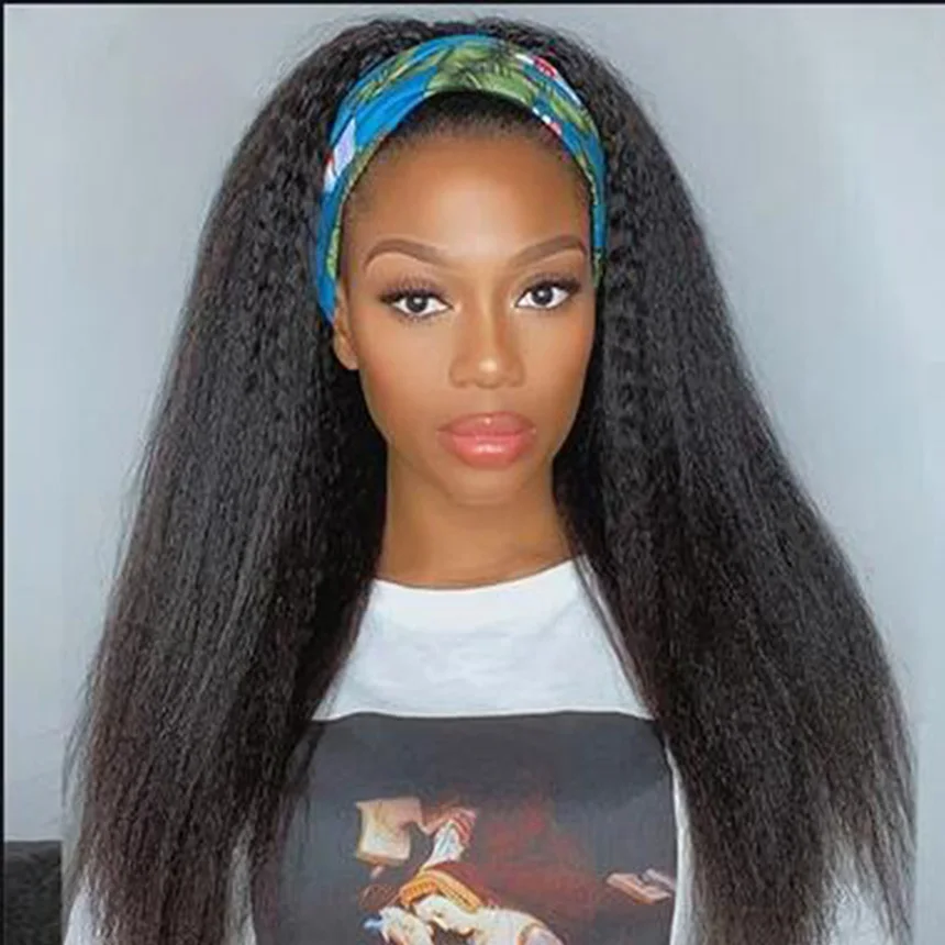 Kinky Straight Headband Wig Human Hair For Black Women Brazilian Glueless Full Machine Made Wig With Headband
Kinky Straight Headband Wig Human Hair For Black Women Brazilian Glueless Full Machine Made Wig With Headband