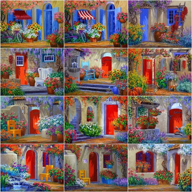 GATYZTORY DIY Framed Painting By Numbers Flower Door Kits For Adults Unique Gift Handmade Houses Drawing On Canvas Wall Art
GATYZTORY DIY Framed Painting By Numbers Flower Door Kits For Adults Unique Gift Handmade Houses Drawing On Canvas Wall Art