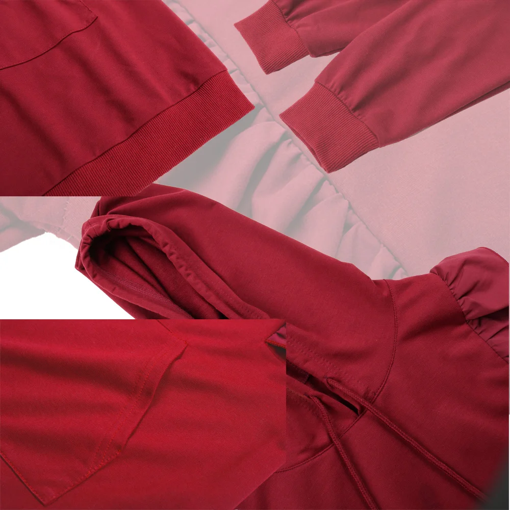 2021 Spring Women Clothing Long Sleeve Hooded Short Dress Red Wine Cotton Mini Fashion Kawaii Dresses for Womens Casual Elegant
2021 Spring Women Clothing Long Sleeve Hooded Short Dress Red Wine Cotton Mini Fashion Kawaii Dresses for Womens Casual Elegant