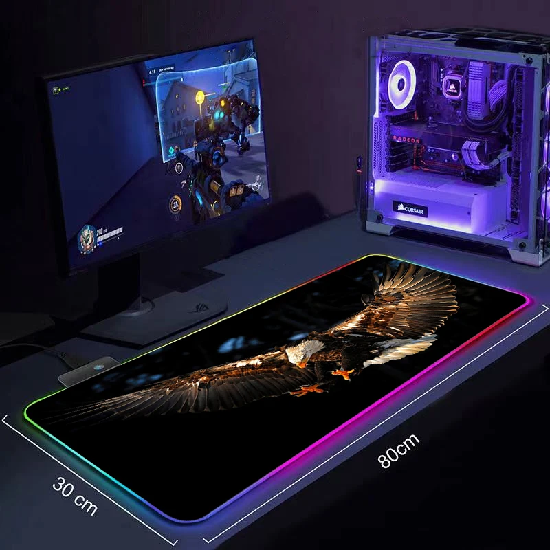 RGB Gaming Mouse Pad Large Led Computer Gamer Mousepad Big Mouse Mat xxl Carpet For keyboard Desk Mat Mause Flying eagle
RGB Gaming Mouse Pad Large Led Computer Gamer Mousepad Big Mouse Mat xxl Carpet For keyboard Desk Mat Mause Flying eagle