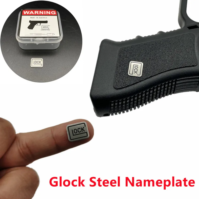 2022 New Boxed Packaged GLOCK17/P1 STEEL Nameplate Grip stickers For Decoration Hunting Accessories
2022 New Boxed Packaged GLOCK17/P1 STEEL Nameplate Grip stickers For Decoration Hunting Accessories