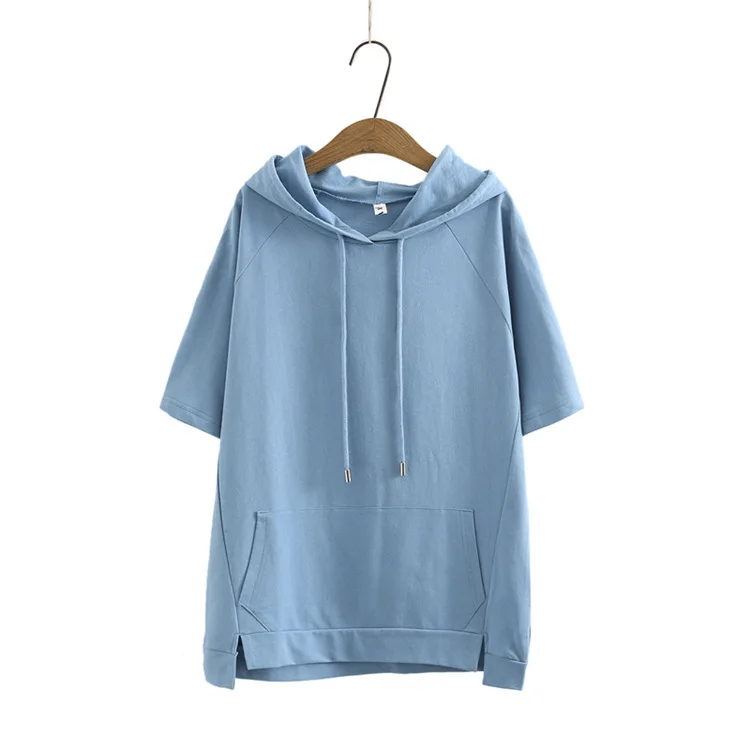 Plus Size XL-4XL Women's Hooded Summer Tshirts Solid Simple A-line Tops Oversized Tee
Plus Size XL-4XL Women's Hooded Summer Tshirts Solid Simple A-line Tops Oversized Tee