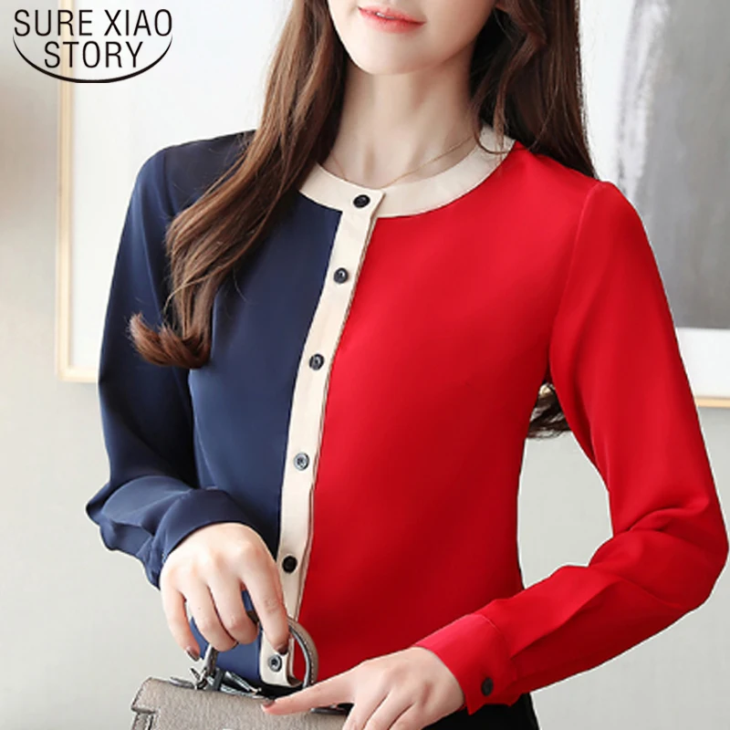 Korean Style Elegant Chiffon Blouses Spring Autumn Women Tops Long Sleeve Female O-Neck Work Wear Female Clothes 7189 50
Korean Style Elegant Chiffon Blouses Spring Autumn Women Tops Long Sleeve Female O-Neck Work Wear Female Clothes 7189 50