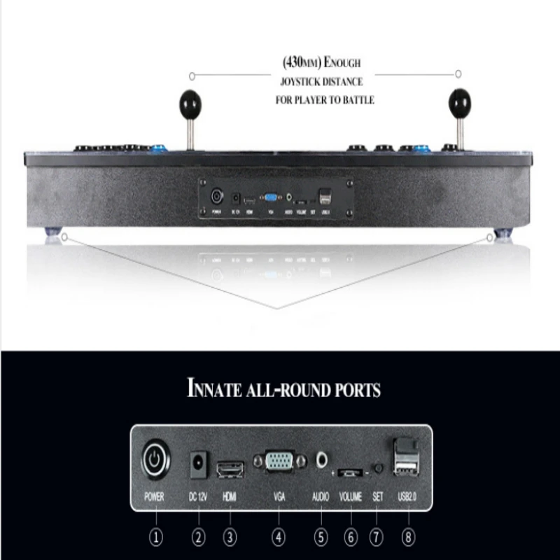 Pandora Box Console Retro Emuladores 4 Core High Speed Processor No Delay Support PS4 Controls
Pandora Box Console Retro Emuladores 4 Core High Speed Processor No Delay Support PS4 Controls