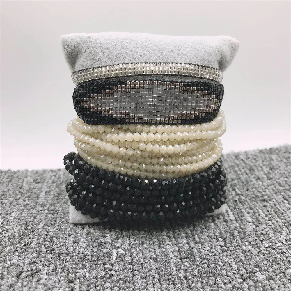 ZHONGVI Miyuki Bead Bracelet For Women Black Bracelets For Ladies Mexican Jewelry 2021 Gift Trendy Jewellery Adjustable Pulseras
ZHONGVI Miyuki Bead Bracelet For Women Black Bracelets For Ladies Mexican Jewelry 2021 Gift Trendy Jewellery Adjustable Pulseras
