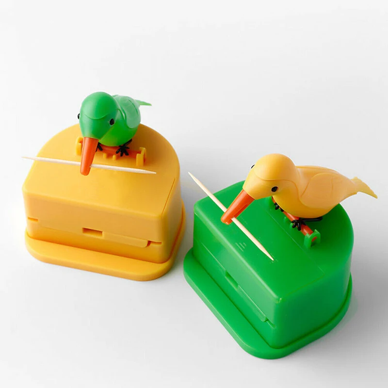 Toothpick Holder Dispenser Cute Bird Intelligent Automatic Toothpicks Box Cleaning Teeth Table Decor Toothpick Storage Case
Toothpick Holder Dispenser Cute Bird Intelligent Automatic Toothpicks Box Cleaning Teeth Table Decor Toothpick Storage Case