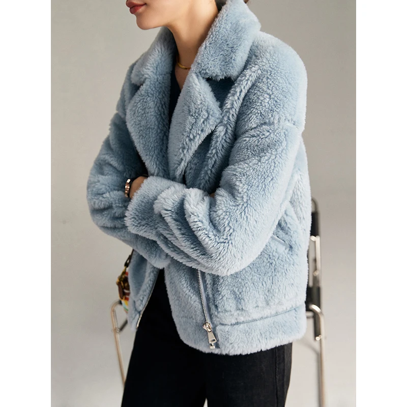 Shearling Jacket Coats and Jackets Women 2020 Thick Warm Fur Wide-waisted Turn-down Collar Zipper Winter Jacket
Shearling Jacket Coats and Jackets Women 2020 Thick Warm Fur Wide-waisted Turn-down Collar Zipper Winter Jacket