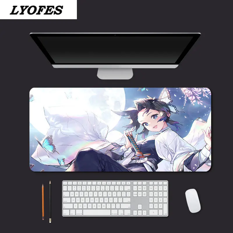 Large Mouse Pad Popular Anime Demon Slayer Kimetsu No Yaiba Black Lock Edge Computer Table Mat Speed Rubber Non-slip Carpet
Large Mouse Pad Popular Anime Demon Slayer Kimetsu No Yaiba Black Lock Edge Computer Table Mat Speed Rubber Non-slip Carpet