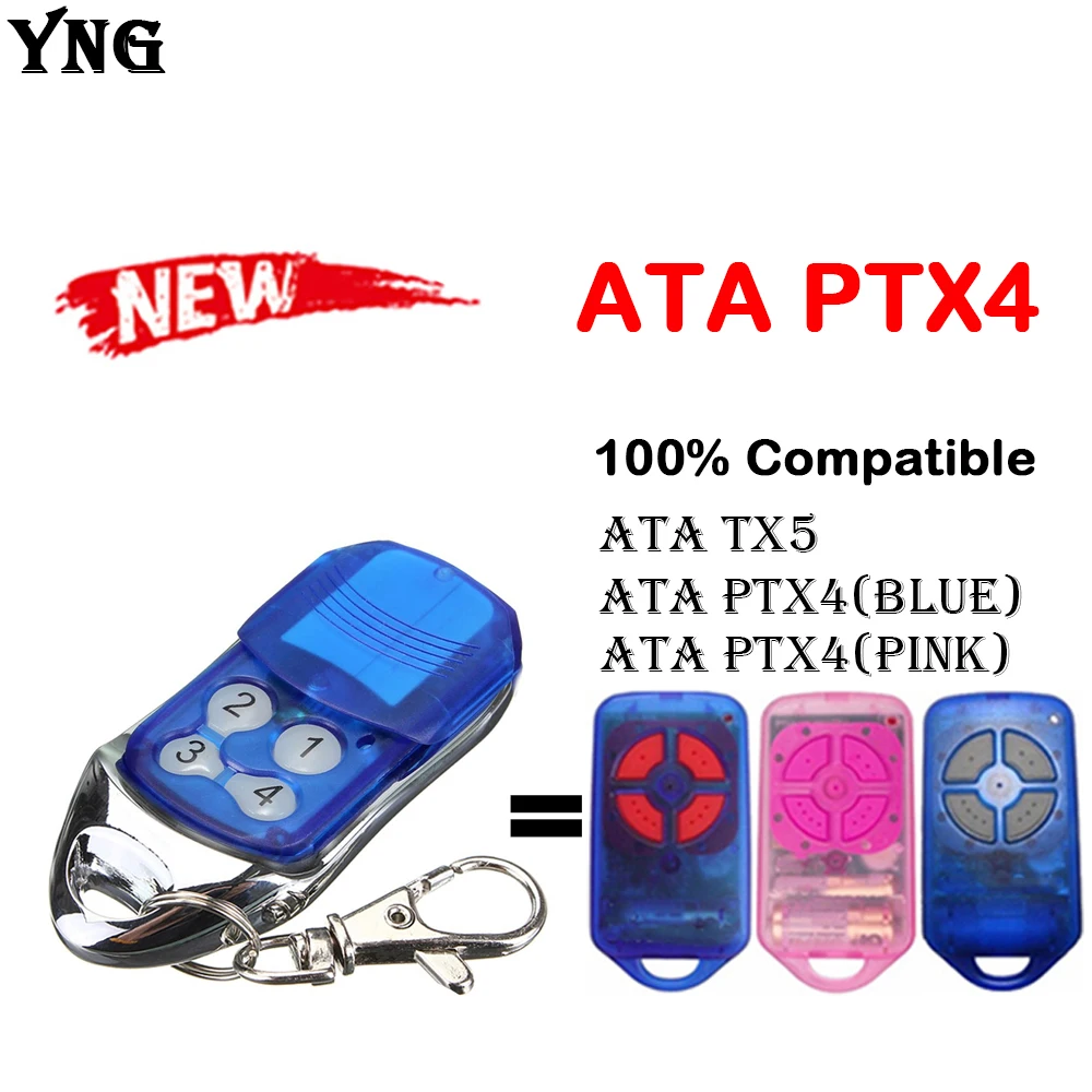 Пульт дистанционного управления для гаражных дверей PTX4, 433,92 МГц, динамичный код ATA PTX4, беспроводной передатчик, совместимый с SecuraCode CRX-1 Motor
Пульт дистанционного управления для гаражных дверей PTX4, 433,92 МГц, динамичный код ATA PTX4, беспроводной передатчик, совместимый с SecuraCode CRX-1 Motor