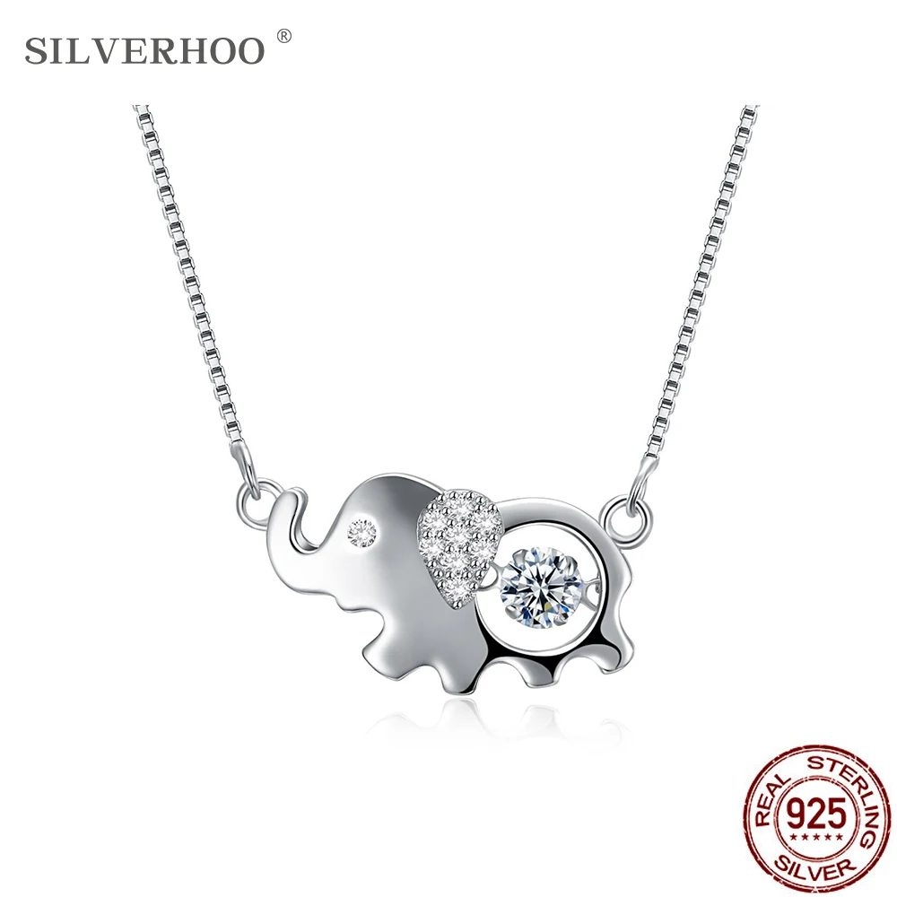 SILVERHOO Necklaces For Women 925 Sterling Silver Zircon Elephant Pendant Fine Jewelry Hot Sale Prom Romantic Anniversary Gift
SILVERHOO Necklaces For Women 925 Sterling Silver Zircon Elephant Pendant Fine Jewelry Hot Sale Prom Romantic Anniversary Gift