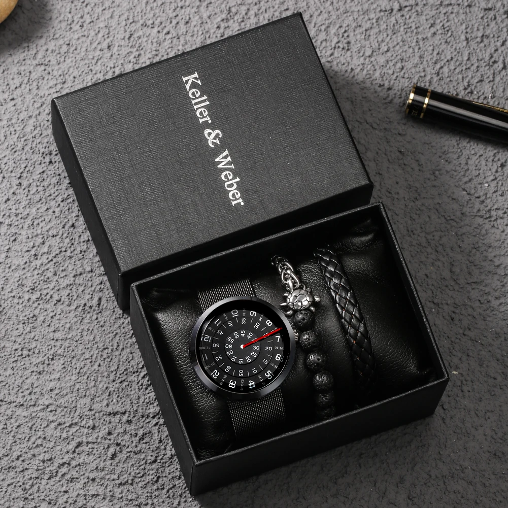 3pcs/Set Luxurious Gifts Set for Men Vintage Men's Watch Bracelet Sets Braided Bracelet Bead Watches Gift Box for Boyfriend Dad
3pcs/Set Luxurious Gifts Set for Men Vintage Men's Watch Bracelet Sets Braided Bracelet Bead Watches Gift Box for Boyfriend Dad