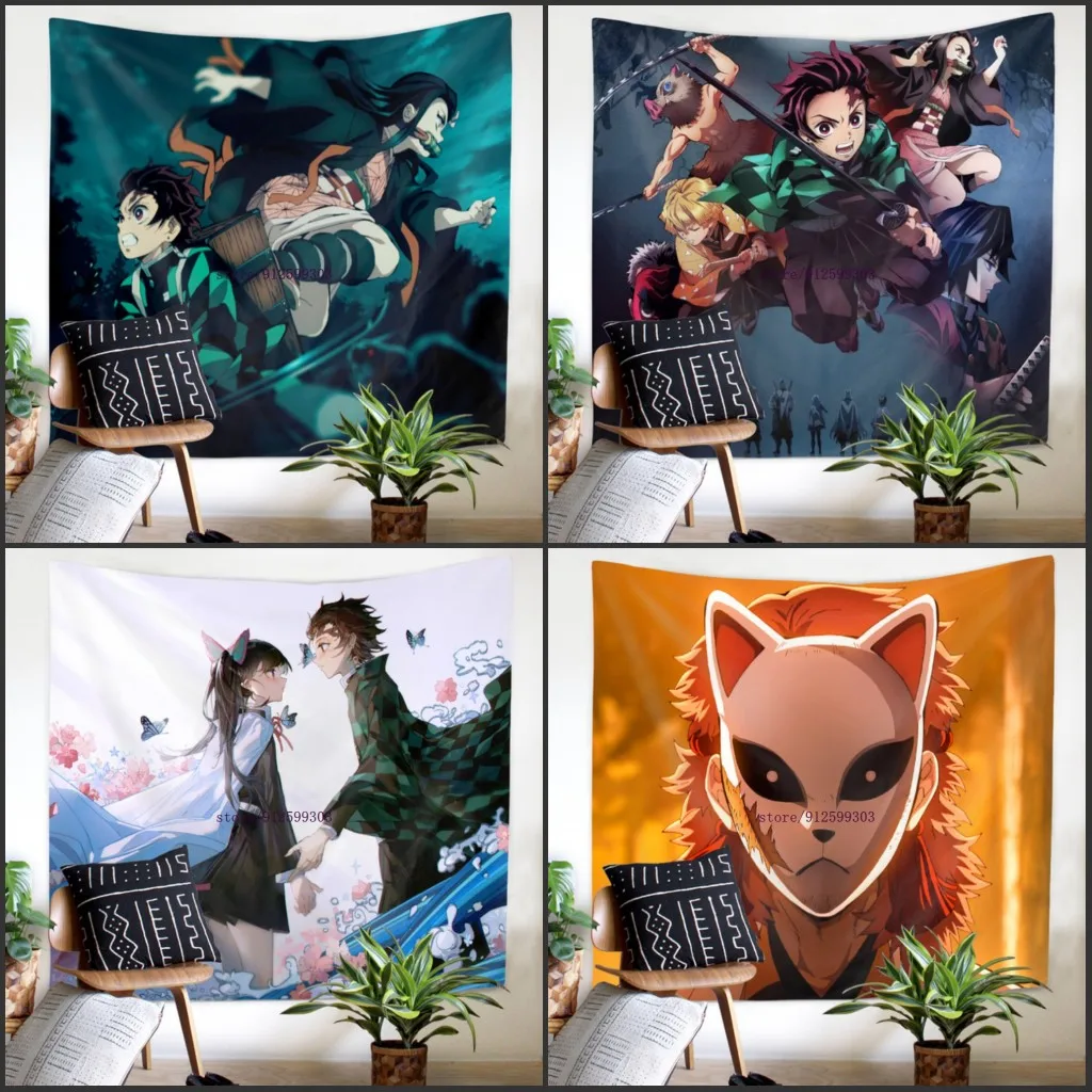 3D Print Devil's Blade Anime Tapestry Demon Slayer Kimetsu No Yaiba Kamado Tanjirou Nezuko Tapestries Home Decor Accessories
3D Print Devil's Blade Anime Tapestry Demon Slayer Kimetsu No Yaiba Kamado Tanjirou Nezuko Tapestries Home Decor Accessories