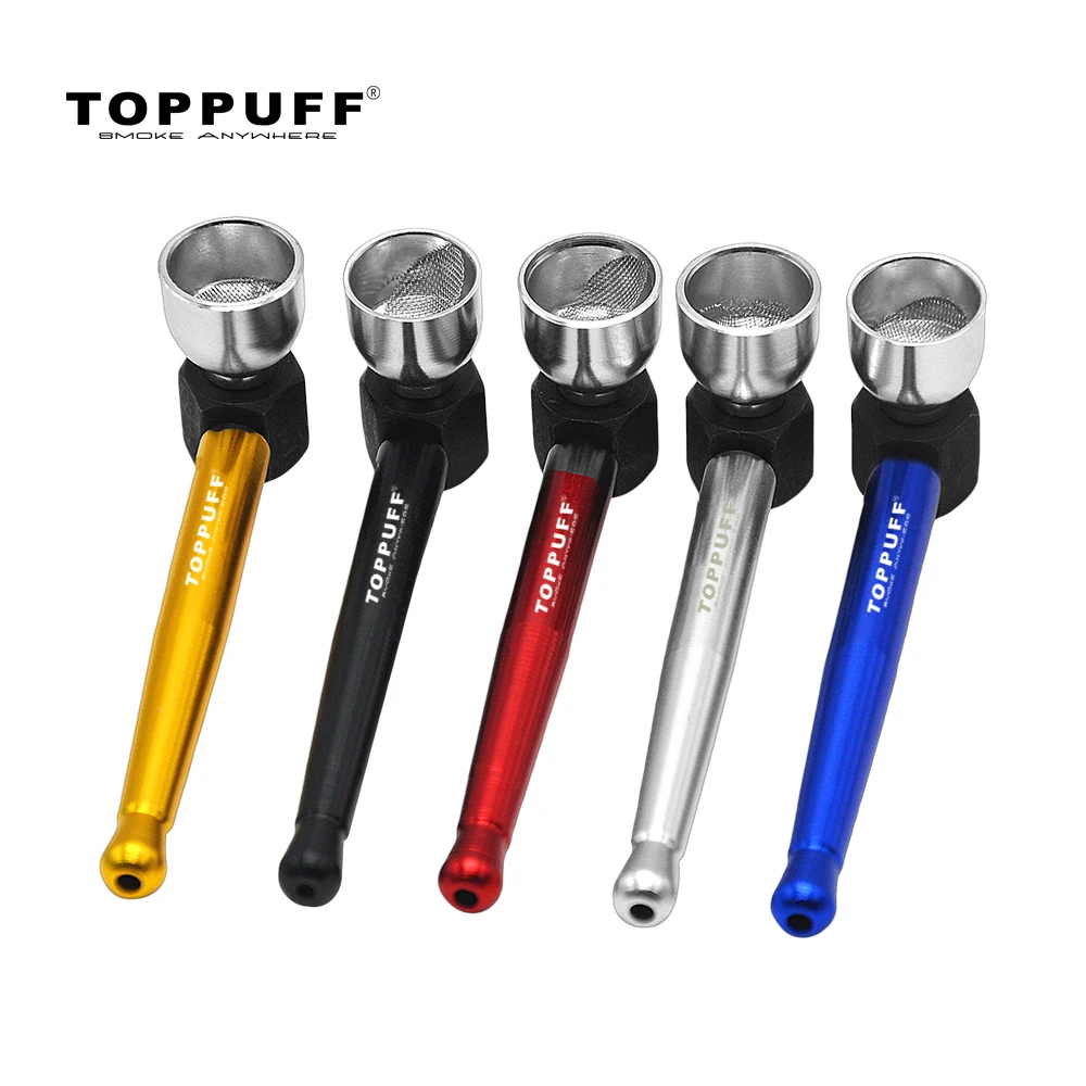 TOPPUFF Long Handled Herb Tobacco Pipes Colorful Fashion Elegant Metal Cigarette Pipe for Grass Accessories with Metal Bowl
TOPPUFF Long Handled Herb Tobacco Pipes Colorful Fashion Elegant Metal Cigarette Pipe for Grass Accessories with Metal Bowl