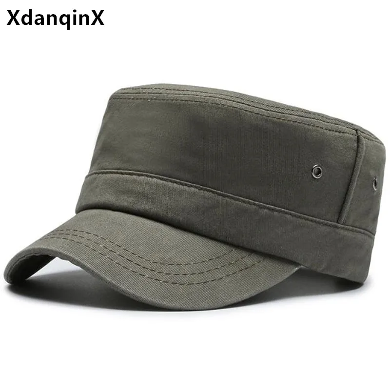 XdanqinX 2021 New Spring Men's Flat Cap Cotton Military Hats Snapback Cap Navy Hat For Adult Men Simple Casual Brand Sports Caps
XdanqinX 2021 New Spring Men's Flat Cap Cotton Military Hats Snapback Cap Navy Hat For Adult Men Simple Casual Brand Sports Caps
