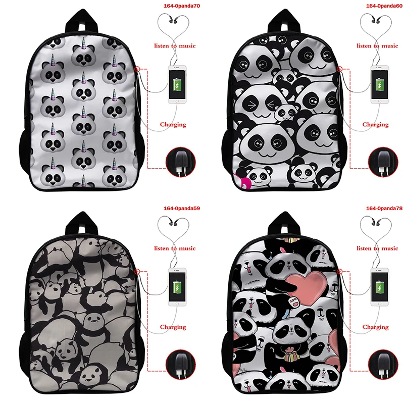 Cute Panda Teen Stduent School Daily Bag USB Charge 16 Inch Laptop Backpack Shoulders Men Women Waterproof Travel Ruckpack
Cute Panda Teen Stduent School Daily Bag USB Charge 16 Inch Laptop Backpack Shoulders Men Women Waterproof Travel Ruckpack