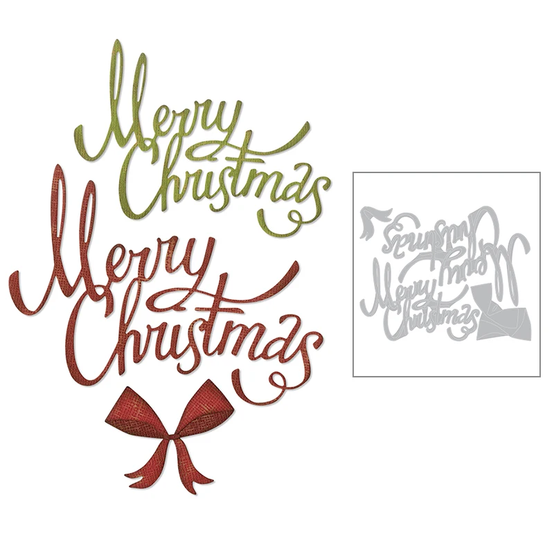 2020 новые чувственные слова Счастливого Рождества металлические высекальные штампы и бант высечка Скрапбукинг для творчества изготовление...
2020 новые чувственные слова Счастливого Рождества металлические высекальные штампы и бант высечка Скрапбукинг для творчества изготовление...