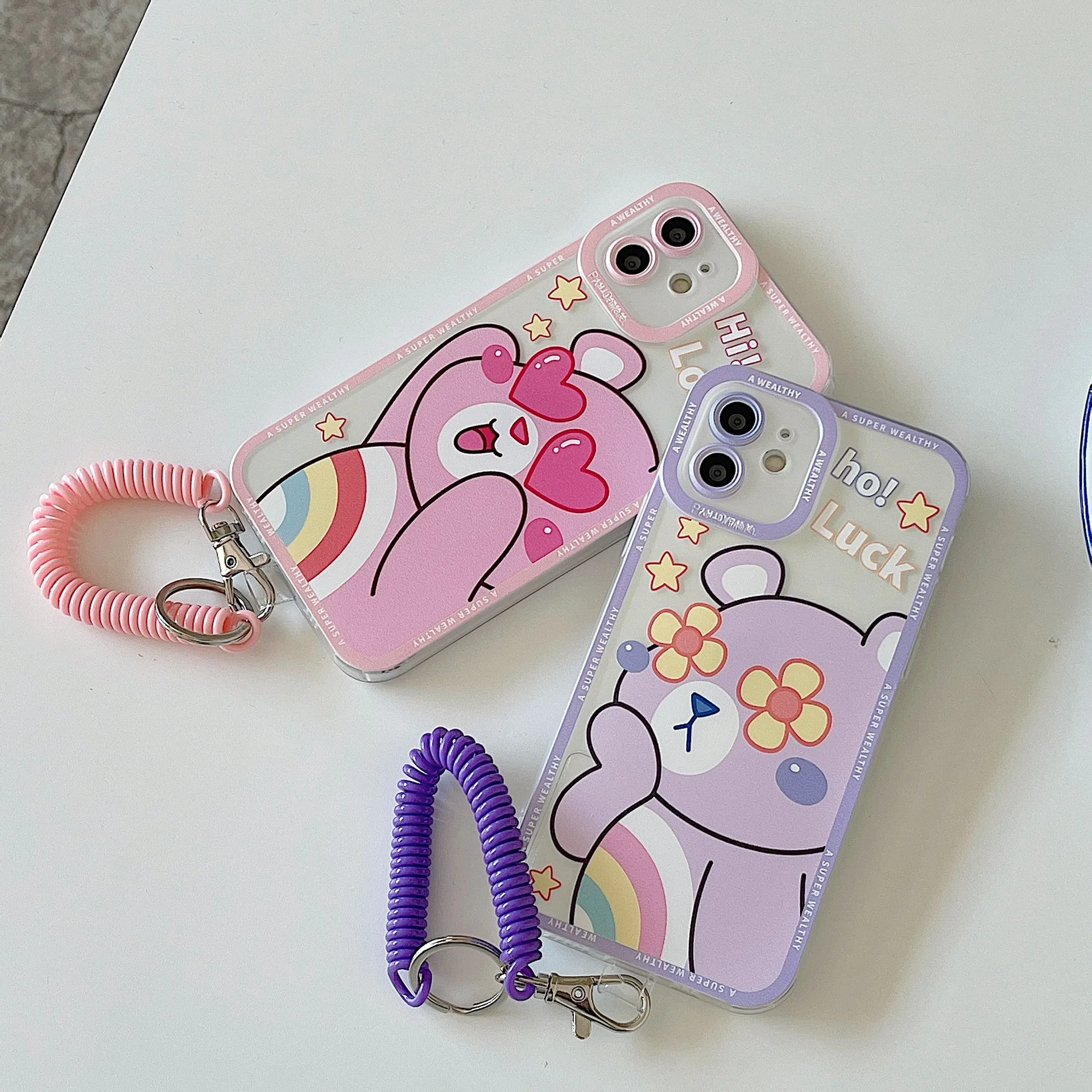 Cute Cartoon Lucky Bear Case For iPhone 13 12 11 Pro XS Max X XR 7 8 6S Plus SE Case Silicone Clear Soft TPU Back Cover
Cute Cartoon Lucky Bear Case For iPhone 13 12 11 Pro XS Max X XR 7 8 6S Plus SE Case Silicone Clear Soft TPU Back Cover