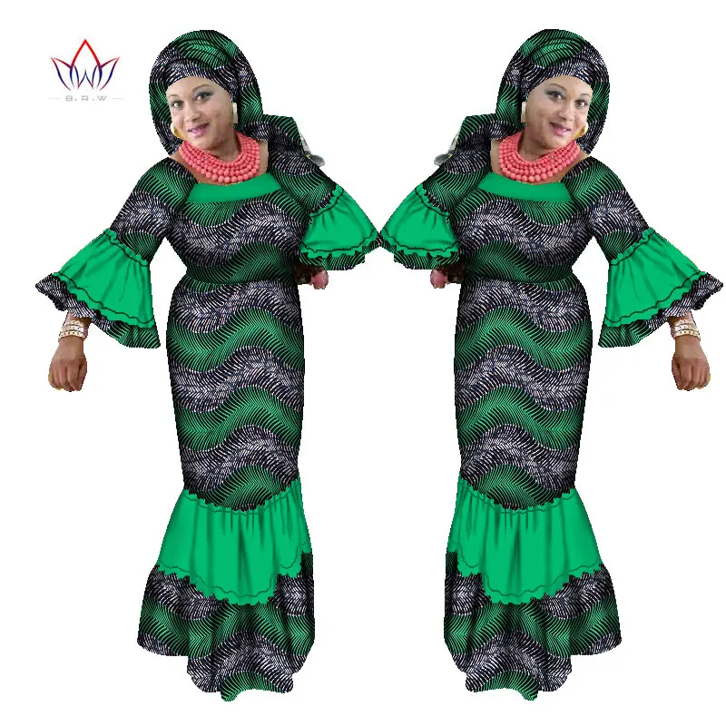 Free Headscarf match African Lady Dress Ankara Fashion Flare Sleeve Party Wedding Dresses for Women African Women Clothing Y1649
Free Headscarf match African Lady Dress Ankara Fashion Flare Sleeve Party Wedding Dresses for Women African Women Clothing Y1649