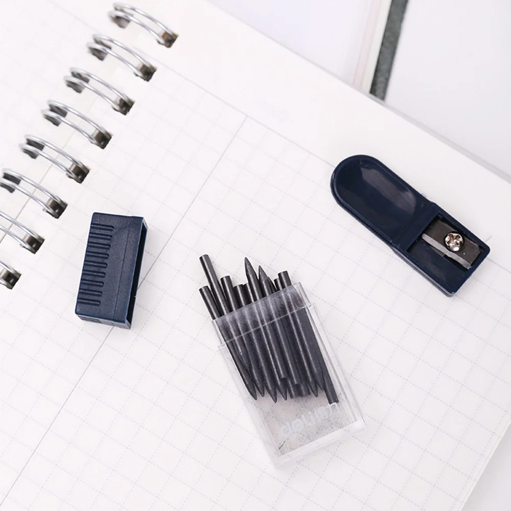 2 Set 2mm Compass Core Replacement Pencil Lead Stationery with Pencil Sharpener for Students Drafting Tools Compasses Tool
2 Set 2mm Compass Core Replacement Pencil Lead Stationery with Pencil Sharpener for Students Drafting Tools Compasses Tool