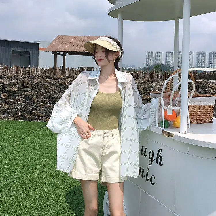 2021 Spring Summer New Wild Female Students Korean Version Turn Down Collar Loose Floral Thin Coat Chiffon Shirt Tops Women's
2021 Spring Summer New Wild Female Students Korean Version Turn Down Collar Loose Floral Thin Coat Chiffon Shirt Tops Women's