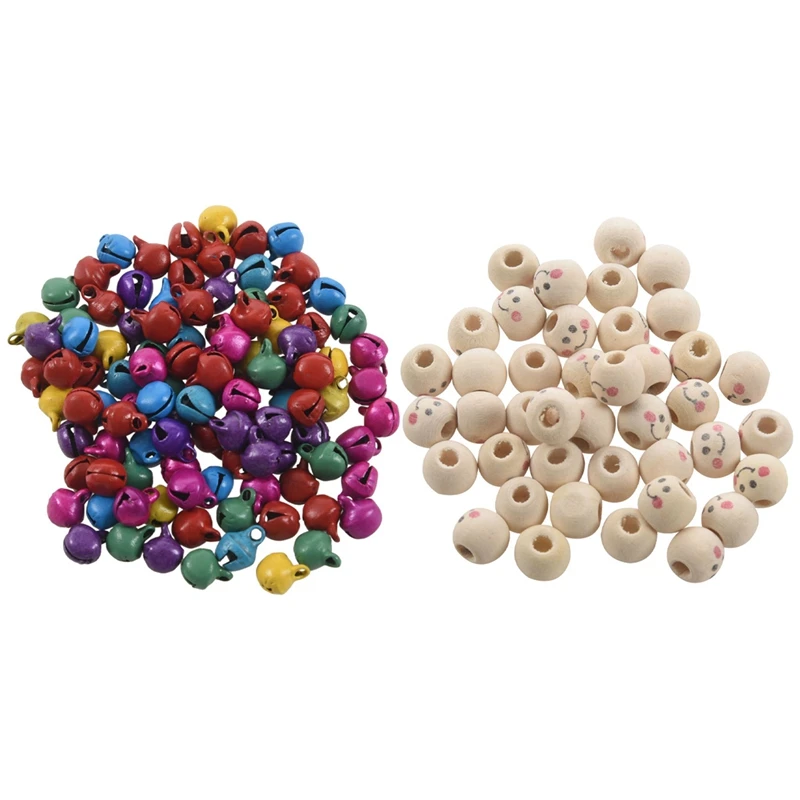 100 шт. железные колокольчики разных цветов и 40 шт. деревянные круглые смайлики, свободные бусины 10 мм
100 шт. железные колокольчики разных цветов и 40 шт. деревянные круглые смайлики, свободные бусины 10 мм