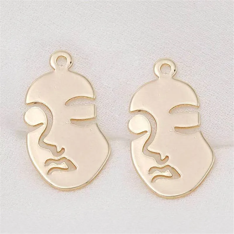 16pcs 24K Gold Color Plated Brass Glossy Face Charms Pendants DIY Jewelry Findings Earrings Accessories Jewellery Making
16pcs 24K Gold Color Plated Brass Glossy Face Charms Pendants DIY Jewelry Findings Earrings Accessories Jewellery Making