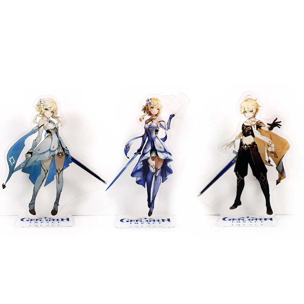 Genshin Impact characters Main Player Traveler Aether Lumine acrylic standee figurines desk decoration cake topper anime
Genshin Impact characters Main Player Traveler Aether Lumine acrylic standee figurines desk decoration cake topper anime