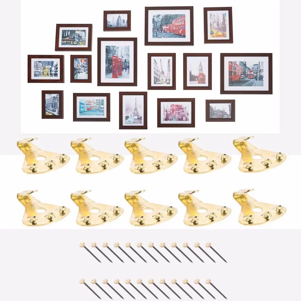 10 Pcs Heavy Duty Picture Hangers with Nails Professional Picture Hanging Hooks Support up to 75lbs Professional Hardware
10 Pcs Heavy Duty Picture Hangers with Nails Professional Picture Hanging Hooks Support up to 75lbs Professional Hardware