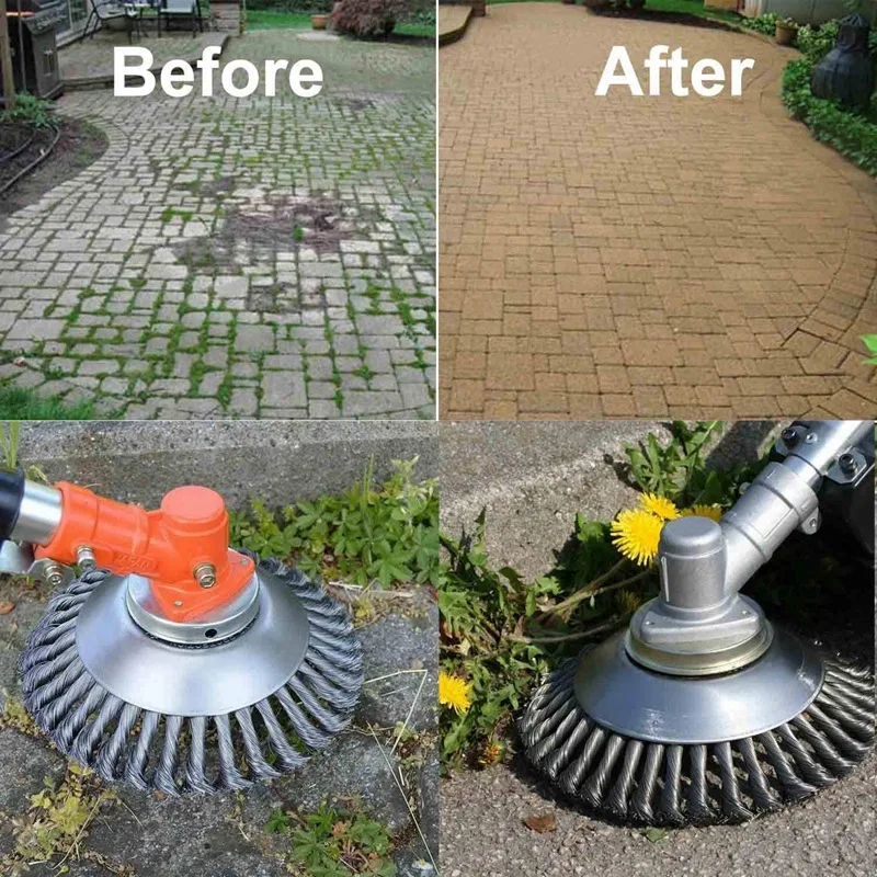 8Inch Knotted Steel Wire Trimmer Head Grass Brush Cutter Dust Removal Weeding Tray Plate for Lawnmower Attachment
8Inch Knotted Steel Wire Trimmer Head Grass Brush Cutter Dust Removal Weeding Tray Plate for Lawnmower Attachment