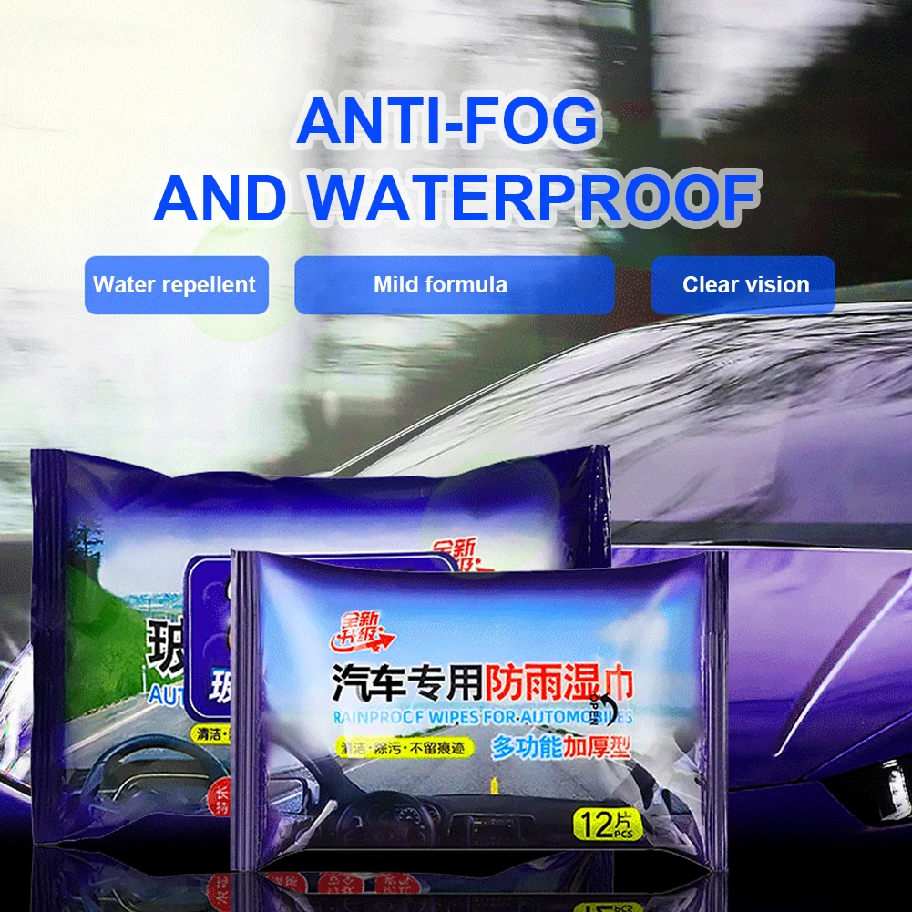 12pcs/pack Car Anti-fog Wipes Windshield Rearview Mirror Anti-fog Rain-proof Wipes Glass Window Lens Wet Wipes Accessories
12pcs/pack Car Anti-fog Wipes Windshield Rearview Mirror Anti-fog Rain-proof Wipes Glass Window Lens Wet Wipes Accessories