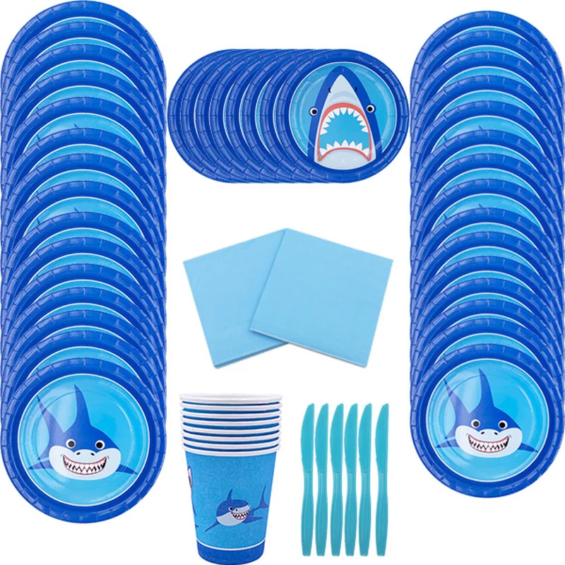 Baby Shower Boy Shark Birthday Party Cute Shark Theme Party Shark Disposable Plates Cups Paper Tablecloth Supplies Decor
Baby Shower Boy Shark Birthday Party Cute Shark Theme Party Shark Disposable Plates Cups Paper Tablecloth Supplies Decor