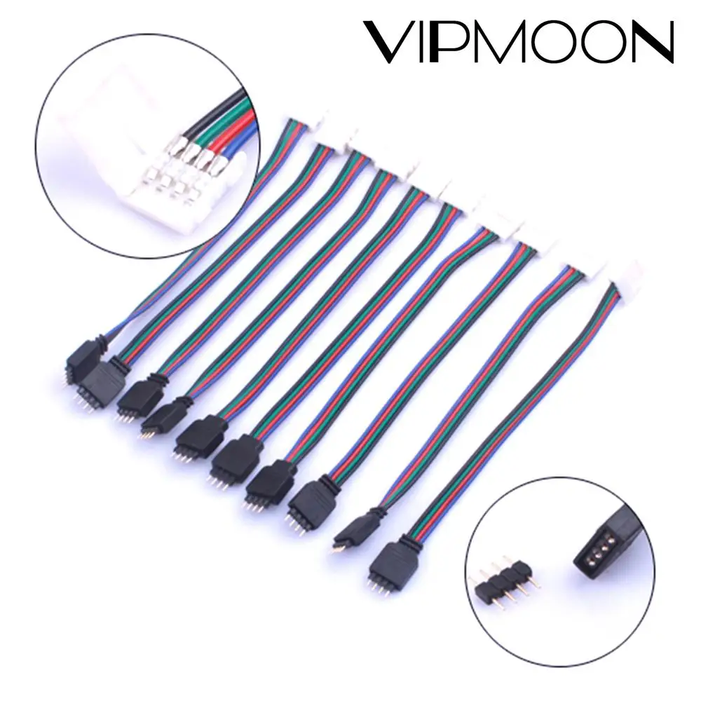 1/5/10pcs 4Pin 10mm Led Connector RGB LED Light Strip Connectors Free Welding Connector for SMD 5050 RGB LED Strip Soldering
1/5/10pcs 4Pin 10mm Led Connector RGB LED Light Strip Connectors Free Welding Connector for SMD 5050 RGB LED Strip Soldering