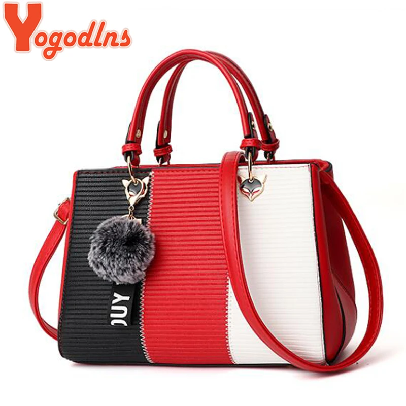 Yogodlns Trendy Patchwork Colors Messenger Crossbody Bags Ladies Daily Handbag Fashion Quality Shoulder Sling Bag + hair ball
Yogodlns Trendy Patchwork Colors Messenger Crossbody Bags Ladies Daily Handbag Fashion Quality Shoulder Sling Bag + hair ball