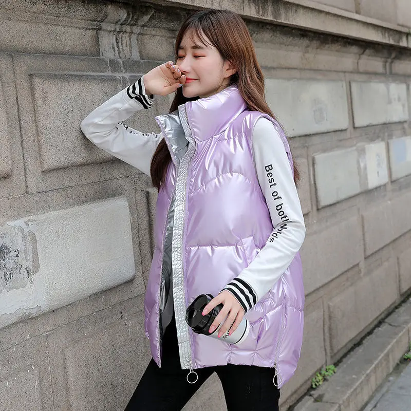 Glossy short spring, autumn and winter down cotton vest women 2021 latest Korean style outer wear fashionable loose waistcoat
Glossy short spring, autumn and winter down cotton vest women 2021 latest Korean style outer wear fashionable loose waistcoat