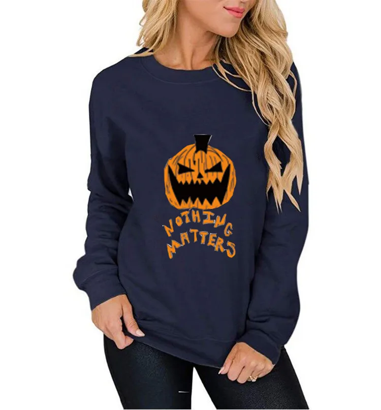 Halloween Pumpkin Flower Pattern Printed round Neck Long Sleeve Pullover Hoody Women's Clothing
Halloween Pumpkin Flower Pattern Printed round Neck Long Sleeve Pullover Hoody Women's Clothing