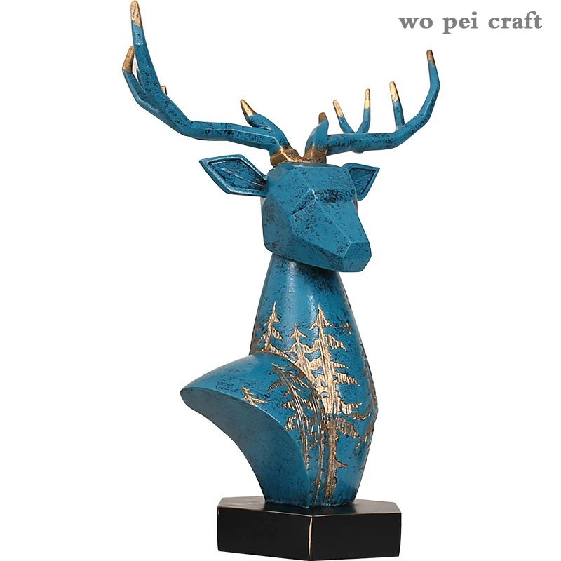 Deer Bust Statue Resin Figurine Geometric Decorative Desk Decoration Gold Texture Statue Ornaments Crafts Home Decor Modern
Deer Bust Statue Resin Figurine Geometric Decorative Desk Decoration Gold Texture Statue Ornaments Crafts Home Decor Modern