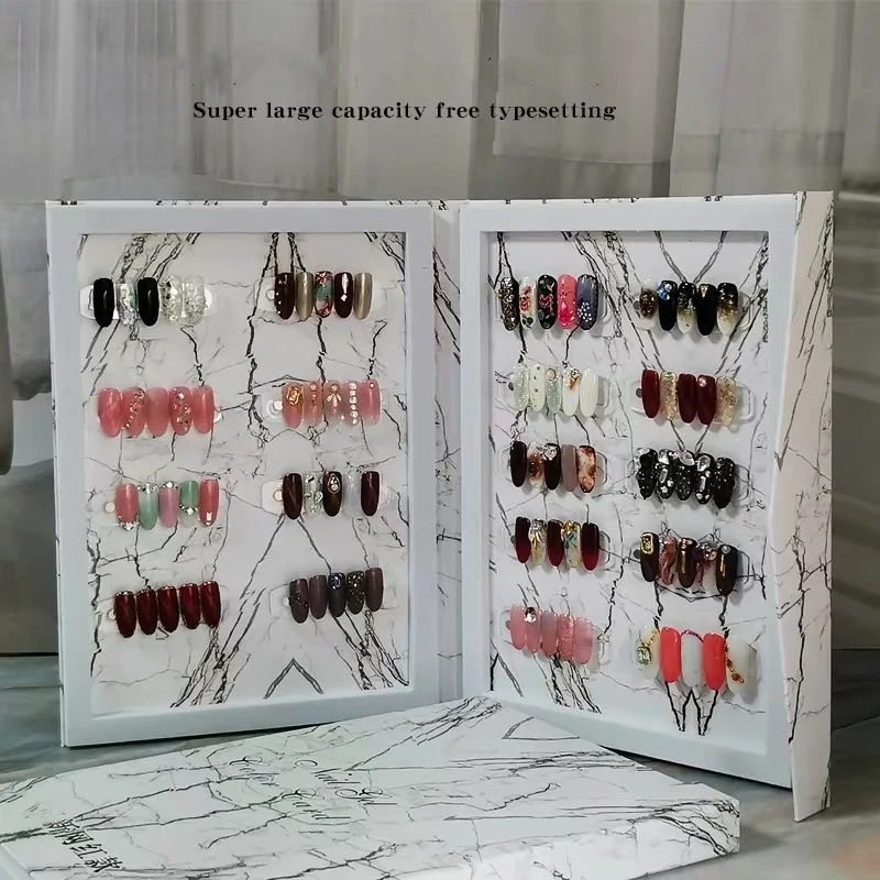 Marble Style Nail Color Storage Book Nail Display Book Gel Polish Display Chart Salon Tools False Tips Showing Shelf
Marble Style Nail Color Storage Book Nail Display Book Gel Polish Display Chart Salon Tools False Tips Showing Shelf