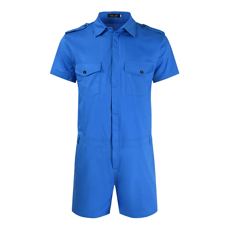 Men Clothing Short Sleeve Shorts One-piece Men Fashion Loose Zipper One-piece Shirt Men's Personalized Men Outfit Set
Men Clothing Short Sleeve Shorts One-piece Men Fashion Loose Zipper One-piece Shirt Men's Personalized Men Outfit Set