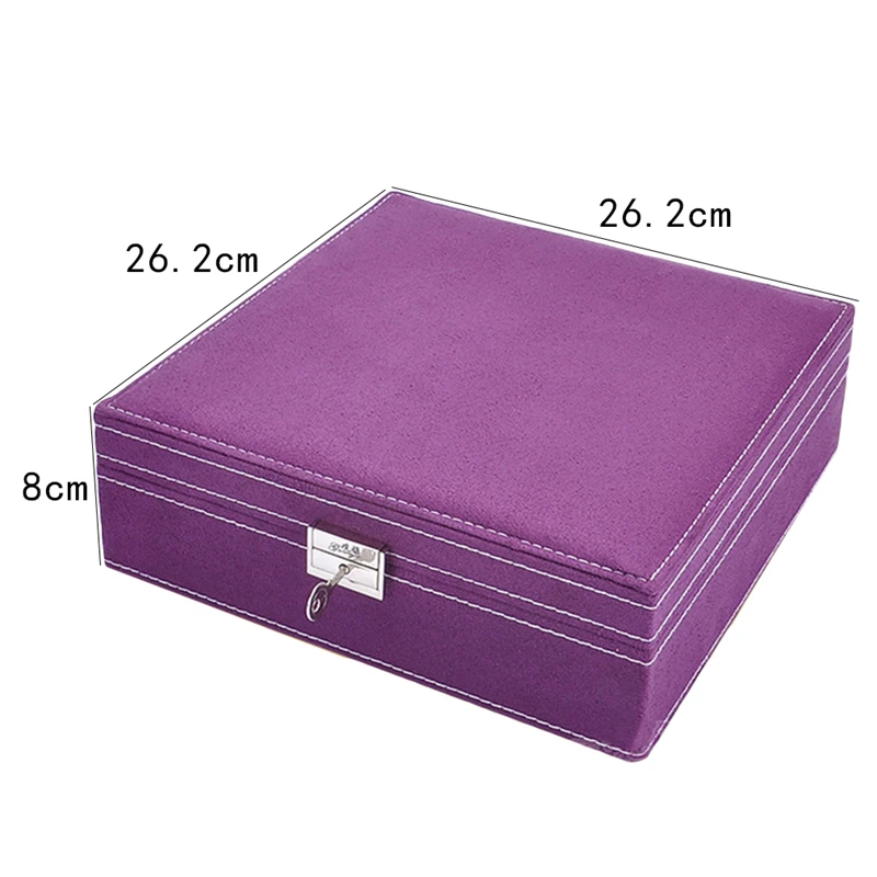 European Style Jewelry Box Double Layer Large Capacity Elegant Flannel With Lock Fashion Leader Velvet Jewelry Box
European Style Jewelry Box Double Layer Large Capacity Elegant Flannel With Lock Fashion Leader Velvet Jewelry Box
