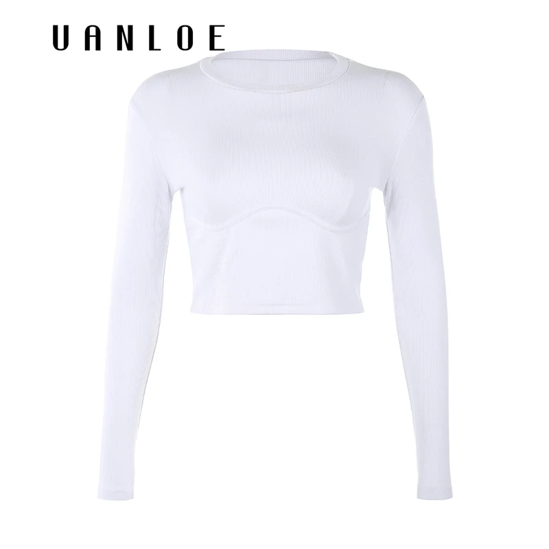 Women Cropped Long Sleeve t shirt High Street O-neck Tee Shirt Femme Spring Autumn Sexy Bodycon t-shirt
Women Cropped Long Sleeve t shirt High Street O-neck Tee Shirt Femme Spring Autumn Sexy Bodycon t-shirt