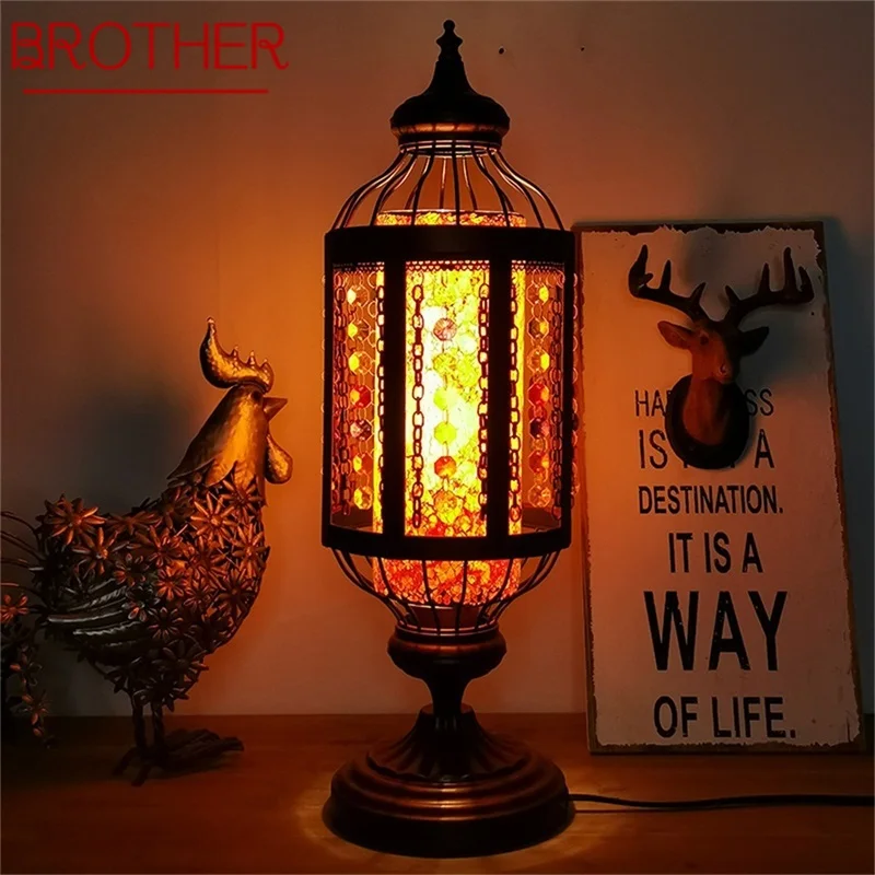 BROTHER Retro Kaleidoscope Table Lamp Romantic Creative LED Desk Light For Home Living Bedroom Bedside
BROTHER Retro Kaleidoscope Table Lamp Romantic Creative LED Desk Light For Home Living Bedroom Bedside