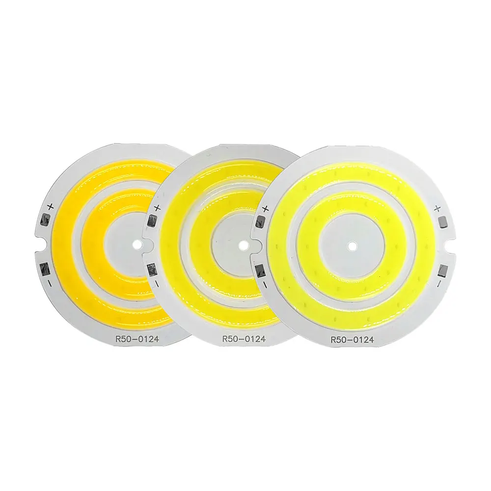 3V Round COB LED Light 50mm Diameter Double Ring White Blue Red Green LED Lamp 5W 3.7V Li battery Powered for DIY Work lights
3V Round COB LED Light 50mm Diameter Double Ring White Blue Red Green LED Lamp 5W 3.7V Li battery Powered for DIY Work lights