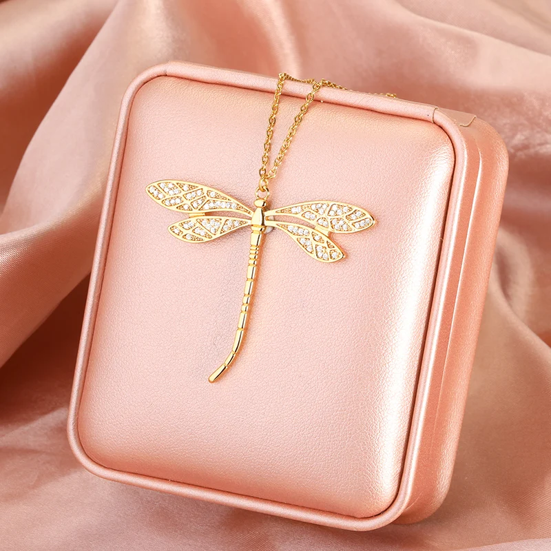 Dragonfly Necklaces For Women Girls Copper Zircon Dragonfly Pendant Necklace Adjustable Insect Charm Chain Jewelry Birthday Gift
Dragonfly Necklaces For Women Girls Copper Zircon Dragonfly Pendant Necklace Adjustable Insect Charm Chain Jewelry Birthday Gift