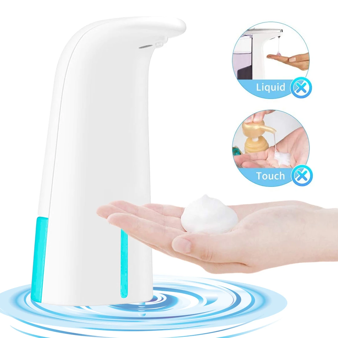 

250ml Automatic Sensor Foam Soap Dispenser Smart Induction Liquid Wall Mount Dispenser Touchless Hand Washer Bathroom Kitchen