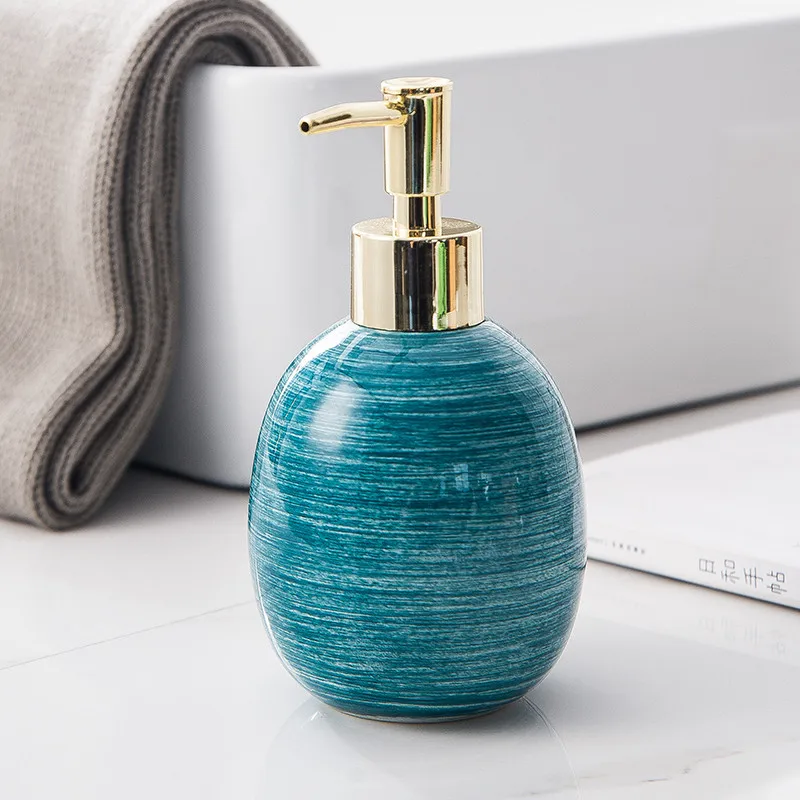 Ceramic Liquid Soap Dispensers Hand Emulsion Bottle Shampoo Shower Bath Separated Container Birthday Presents Wholesale 320ML
Ceramic Liquid Soap Dispensers Hand Emulsion Bottle Shampoo Shower Bath Separated Container Birthday Presents Wholesale 320ML